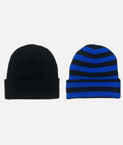 Adwysd Reversible Cuff Beanie Black/Blue