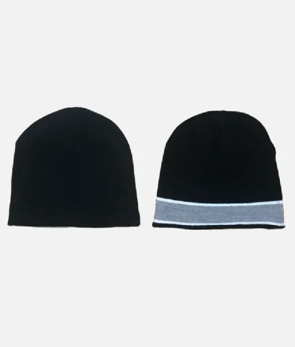 Adwysd Reversible No Cuff Beanie Black/Silver